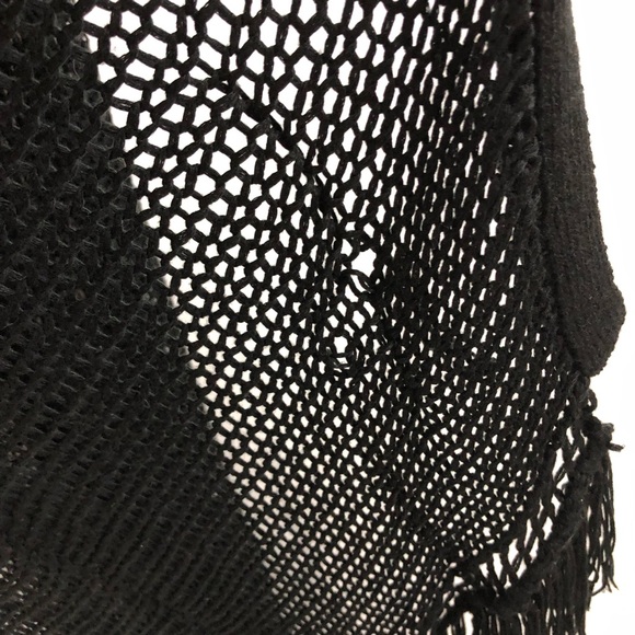 Black Fringe Cardigan - Picture 5 of 7